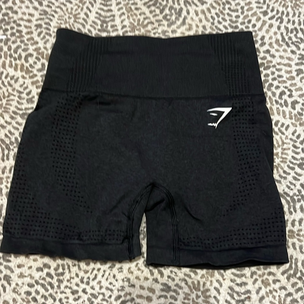 Gymshark Vital Seamless 2.0 Small Black Marl shorts